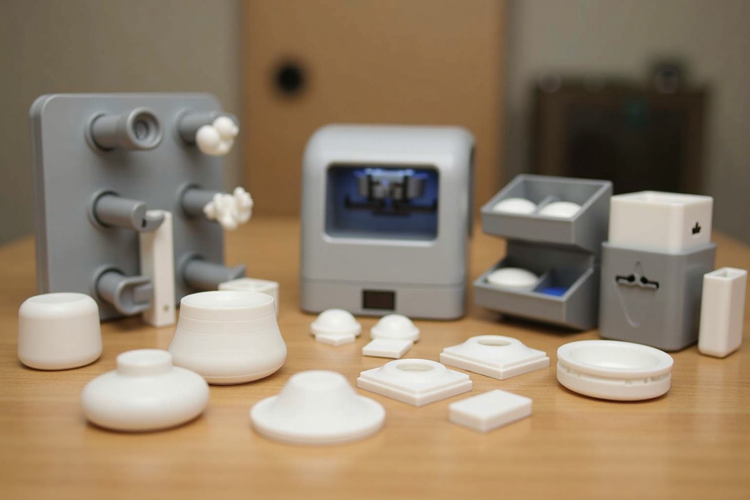 Camping-Szene am Wohnwagen