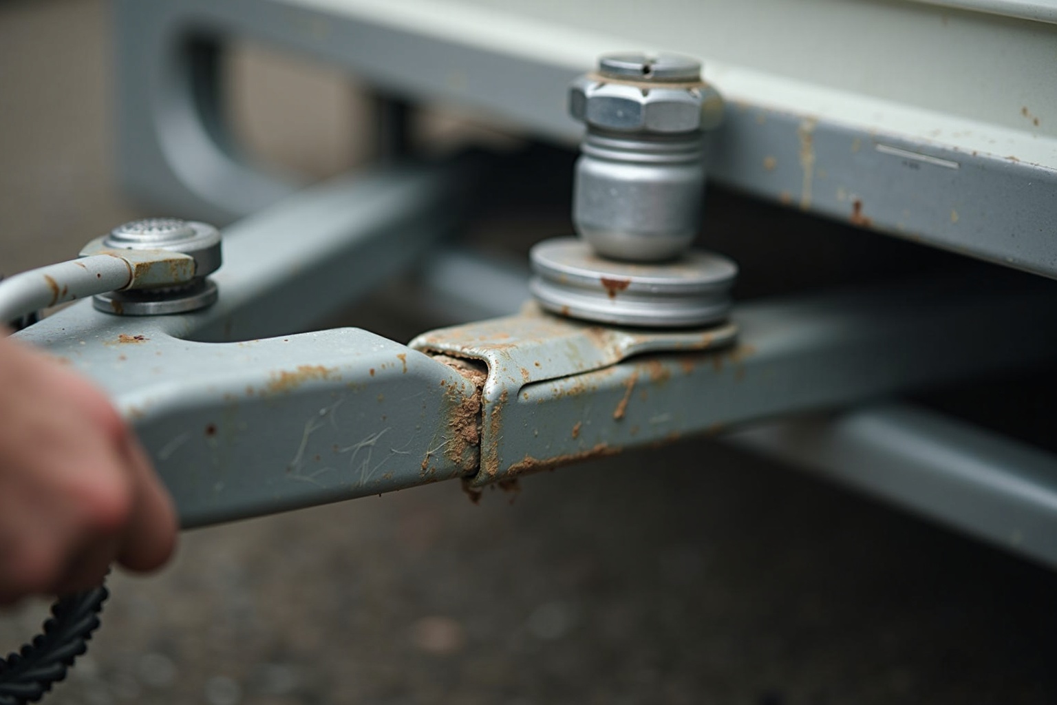 Reinigung einer Anhängerkupplung