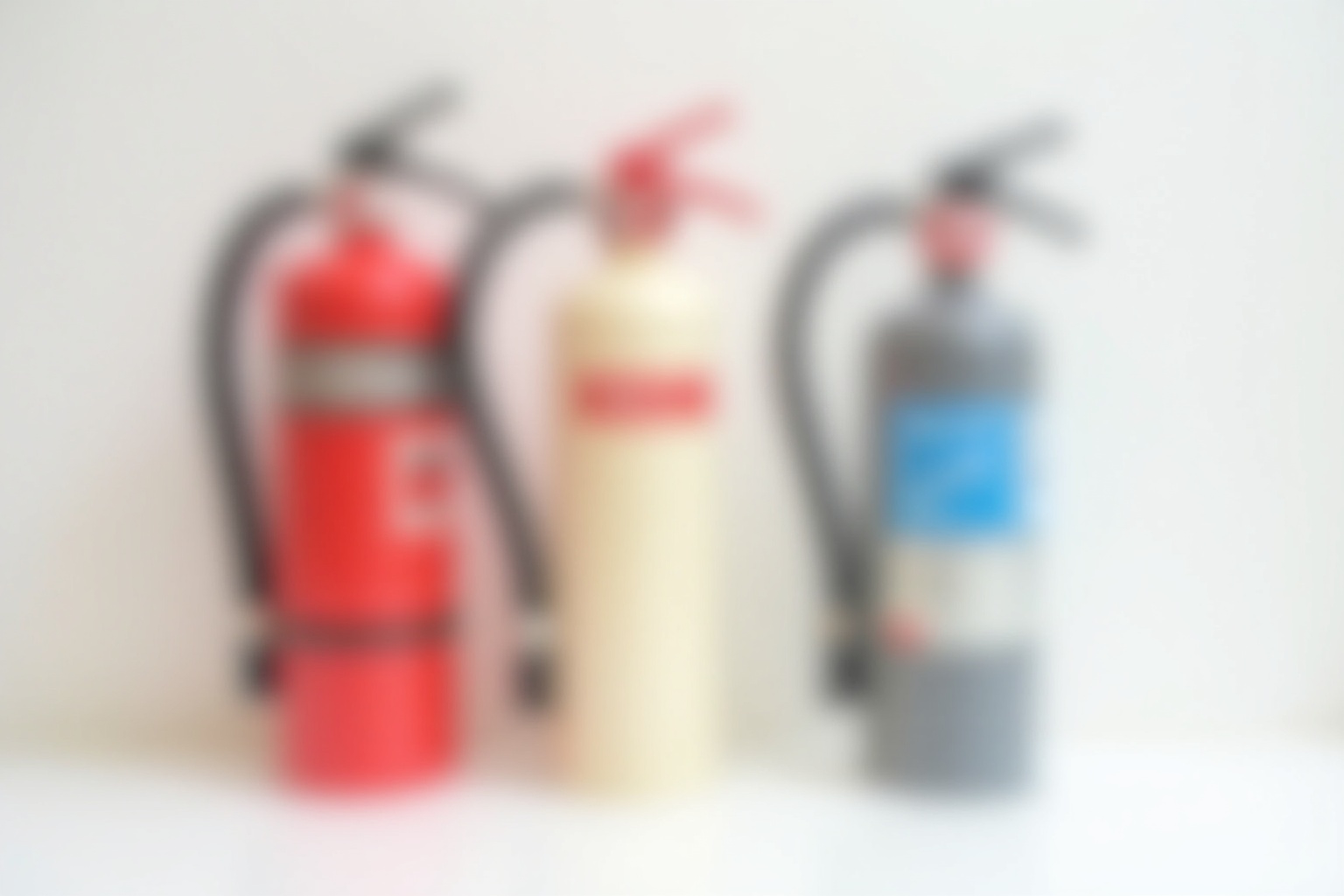 Kompakter Schaum-Feuerlöscher befestigt in einem Wohnwagen-Staufach