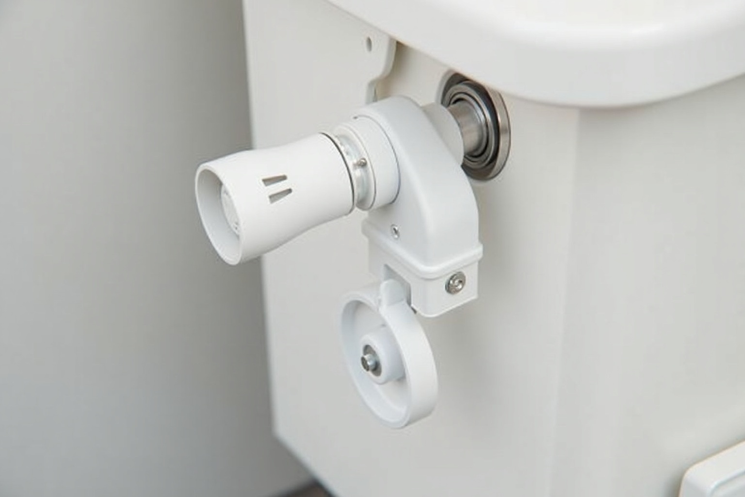 SOG-System Ventilator an einer Thetford Campingtoilette im Wohnwagen