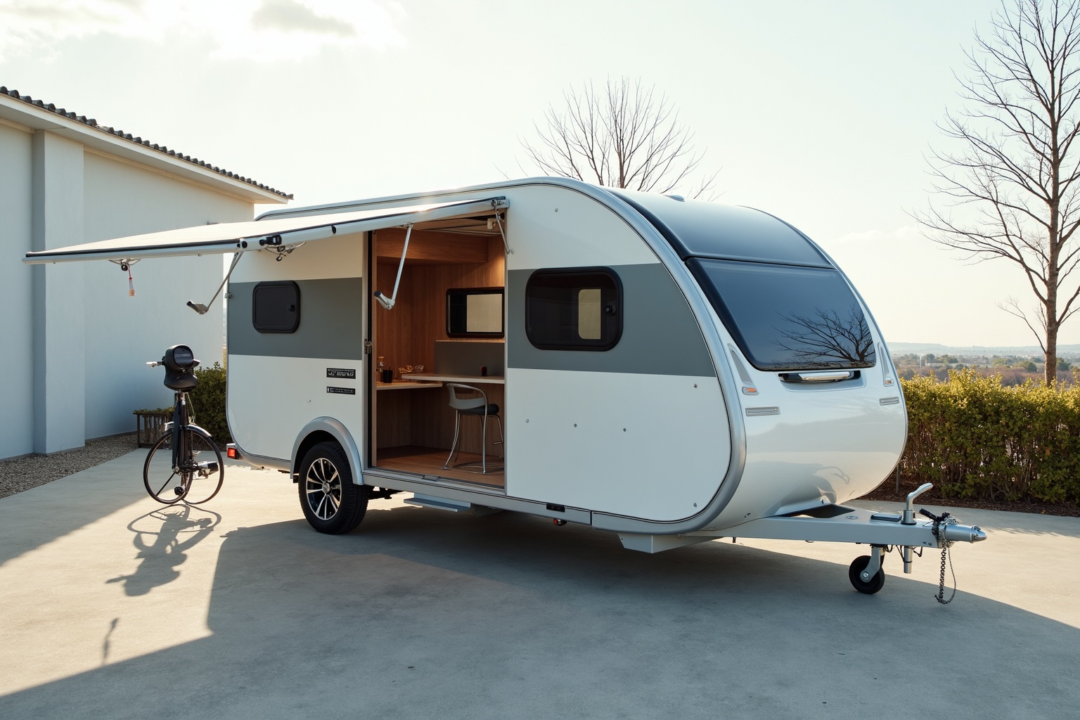 Moderne Wohnwagen-Neuheiten auf einer Caravaning-Messe 2026